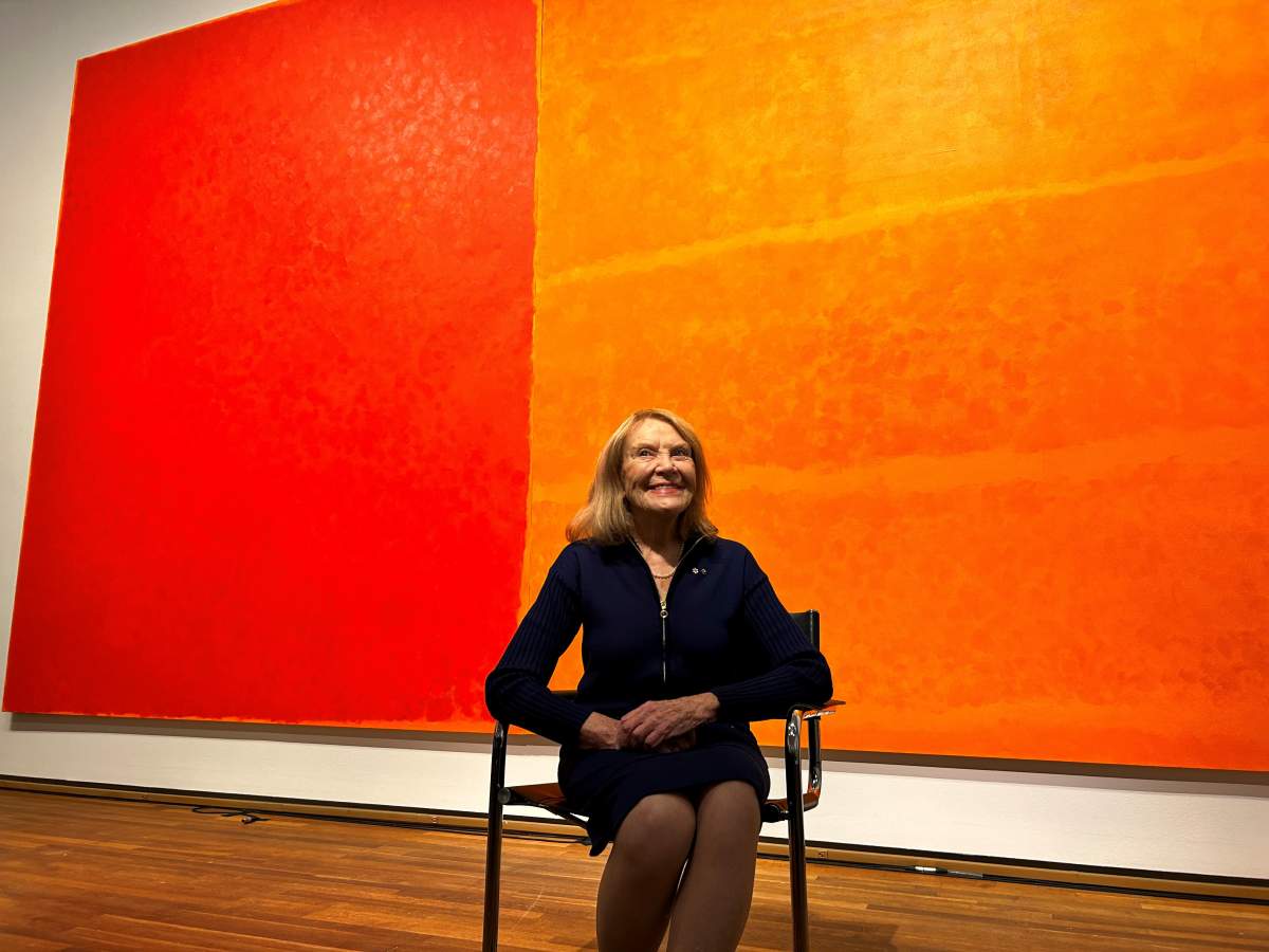 Françoise Sullivan at the Montreal Museum of Fine Arts on October 30, 2023.