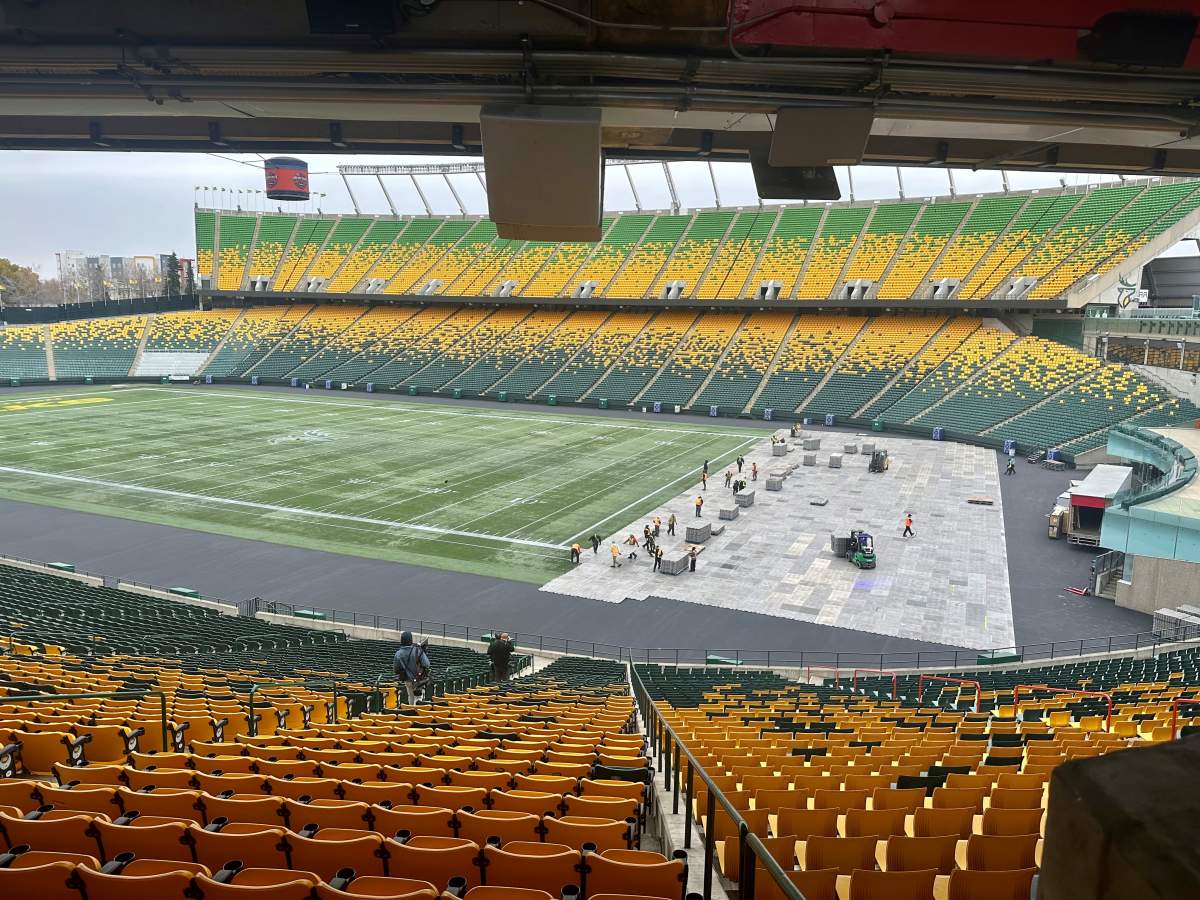 With less than two weeks left until puck drop, crews are hard at work preparing Commonwealth Stadium for the special event.
