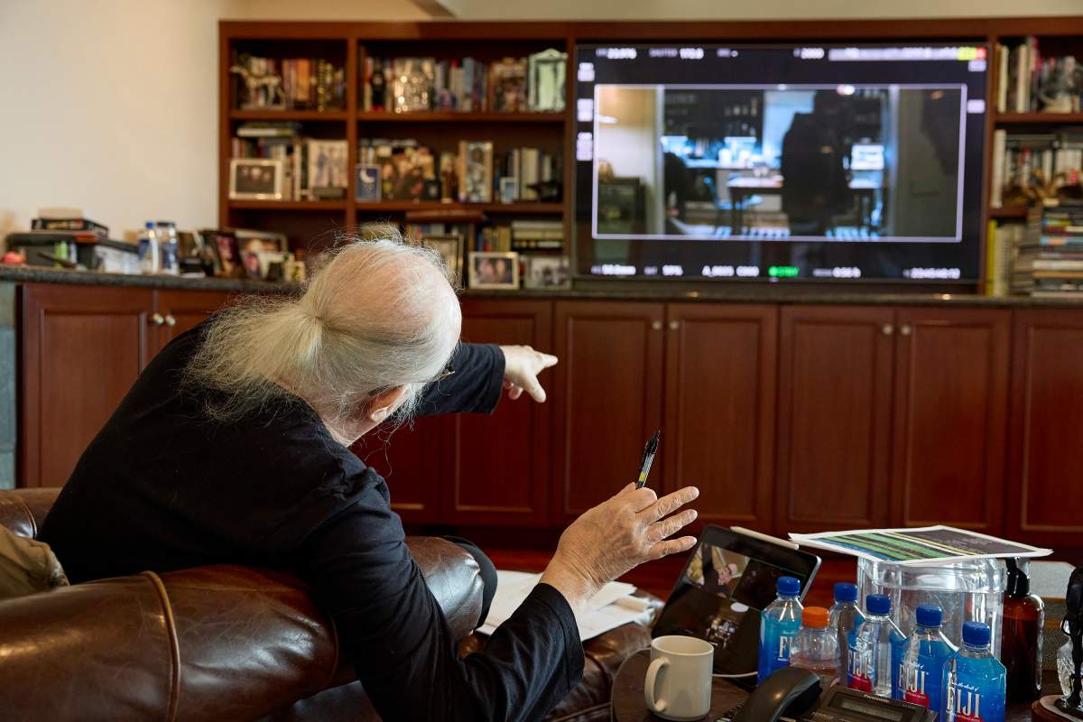 John Carpenter directing from his home in L.A.