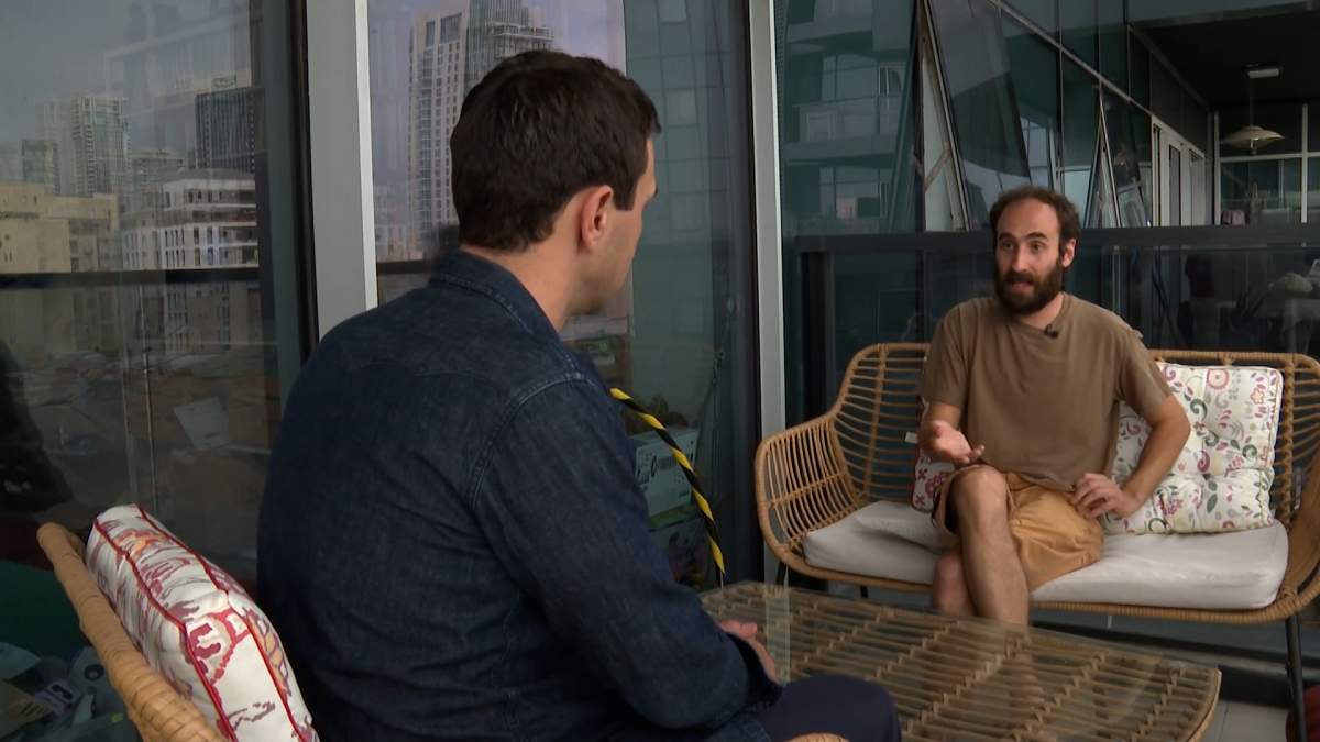 Yonatan Zeigen told Global News in Tel Aviv that he last spoke to his mother, Vivian Silver, on Saturday morning. (Global News)