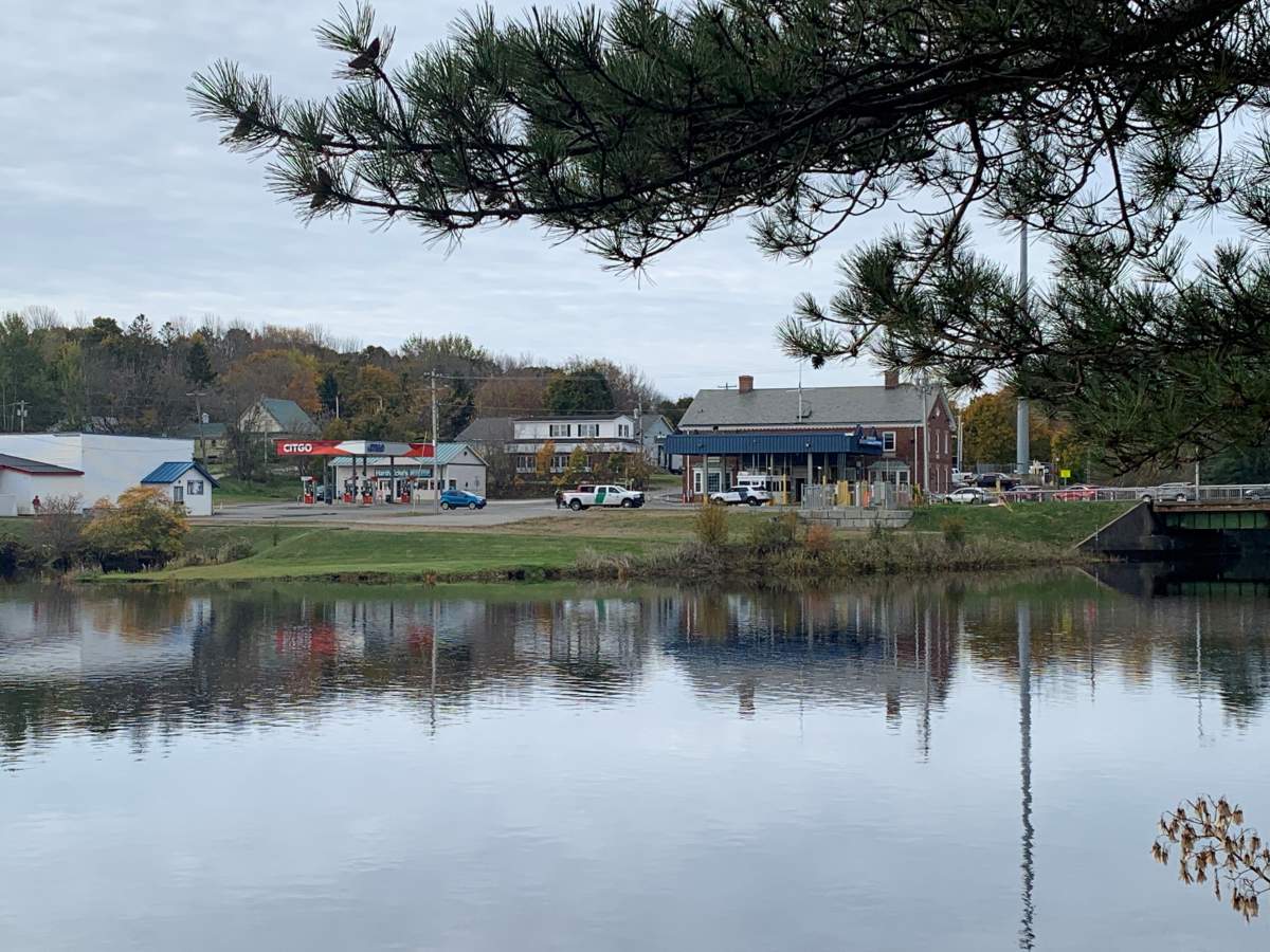 The border at St. Stephen, N.B. and Calais, ME on Oct. 26, 2023.