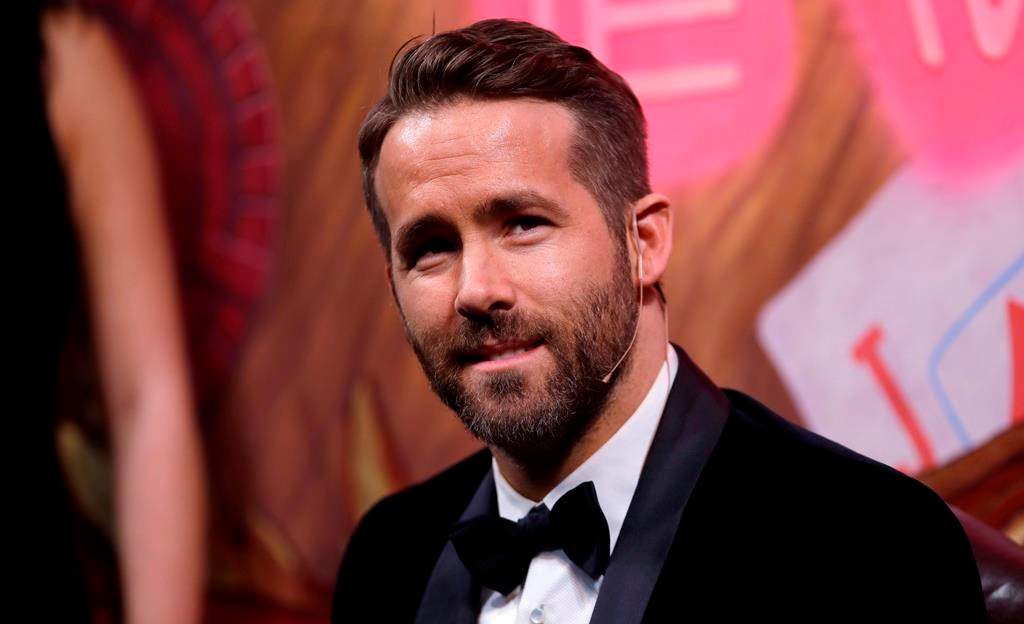 Actor Ryan Reynolds is shown during a roast at Harvard University in Cambridge, Mass on Feb. 3, 2017.