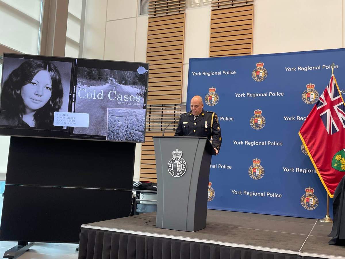 Police update 51-year-old cold case murder of 16-year-old Yvonne Leroux on Nov. 15, 2023.