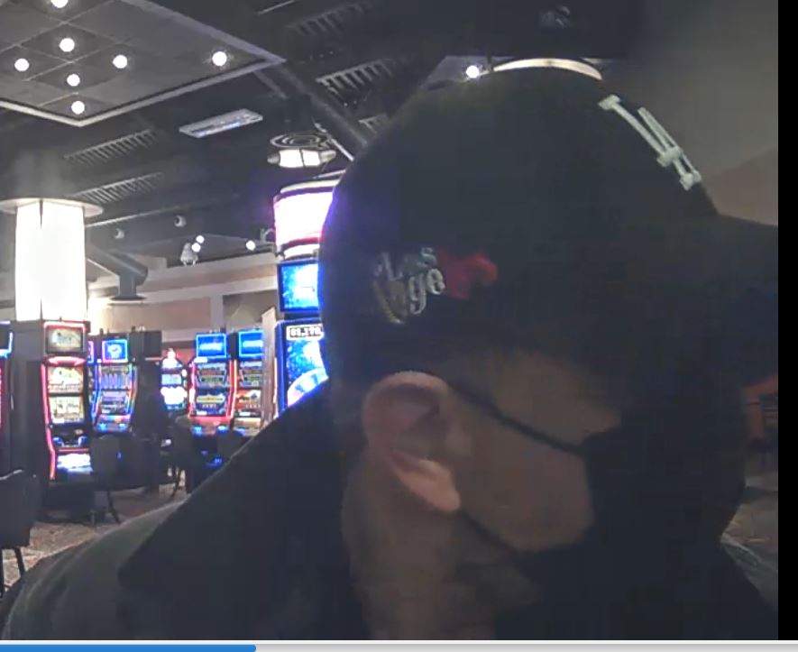 The suspect in an armed robbery at Century Casino in St. Albert on Nov. 12, 2023.