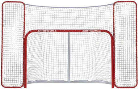 hockey net with extra neting