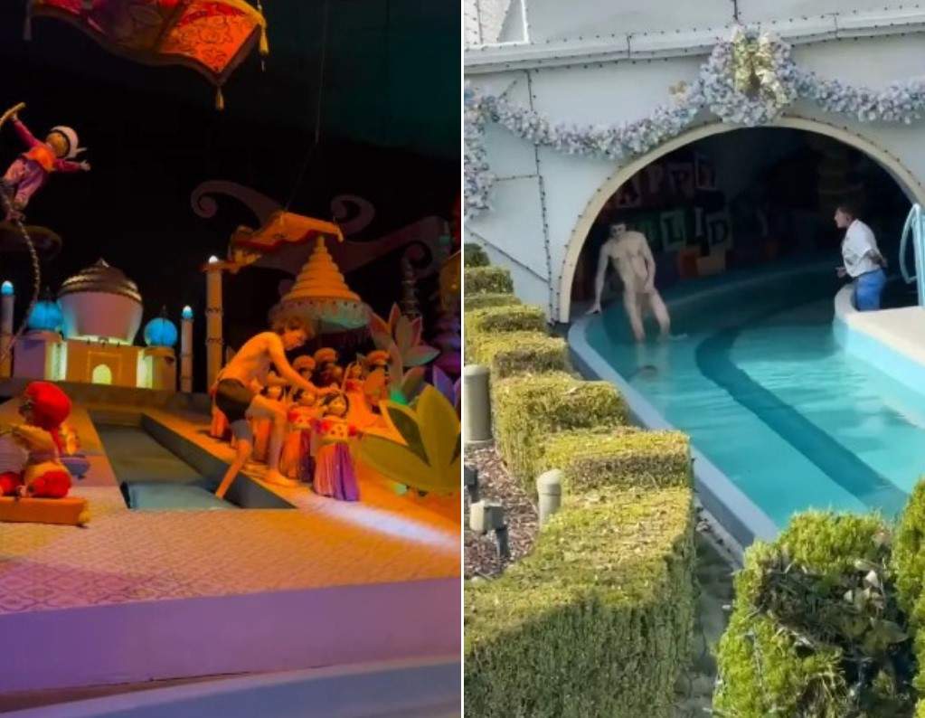 A 26-year-old man was arrested at Disneyland after he took off all this clothes on the "It's a Small World" ride.