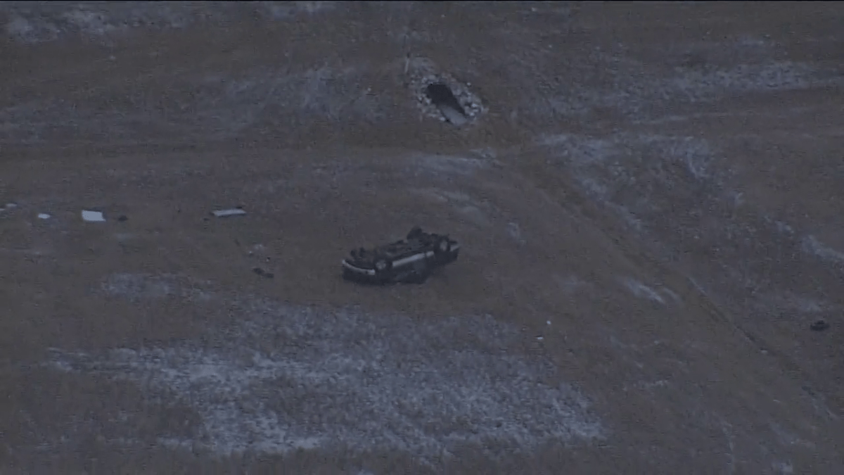 Police investigate a fatal crash near 184 Street and Anthony Henday NW.