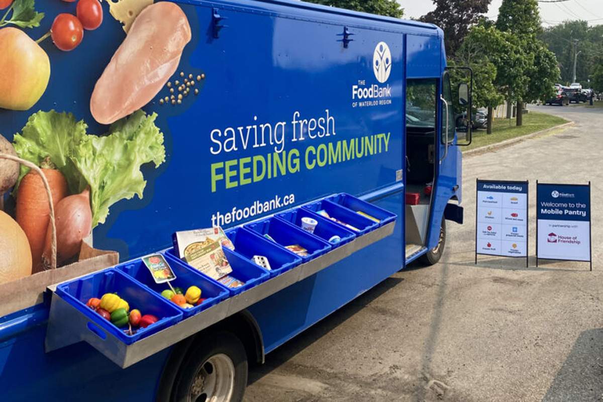 The Waterloo Region Food Bank's mobile pantry.