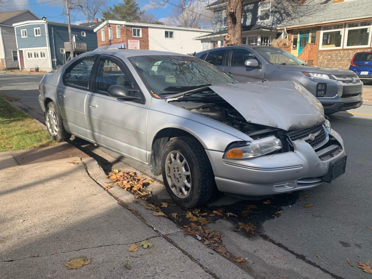 Halifax Regional Police say several vehicles were heavily damaged by a stolen front-end loader on Nov. 24, 2023.