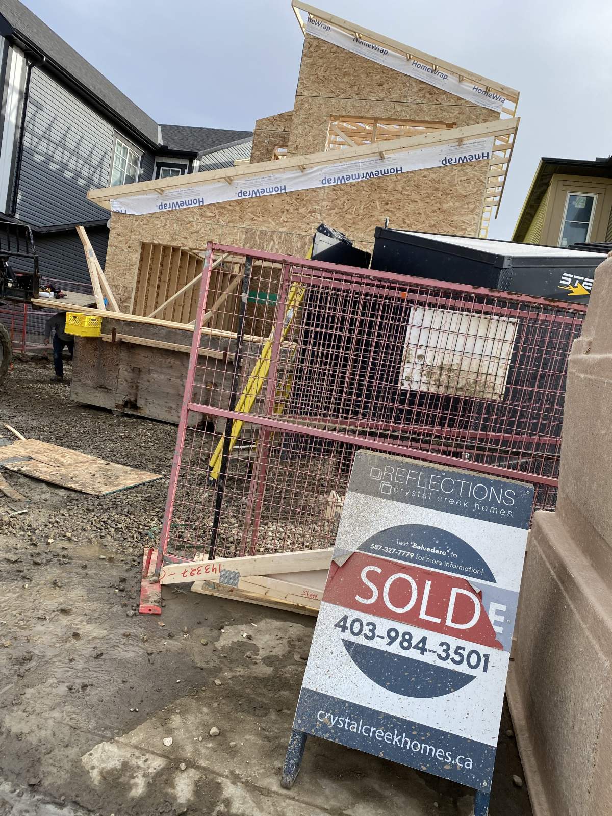 Calgary home under construction