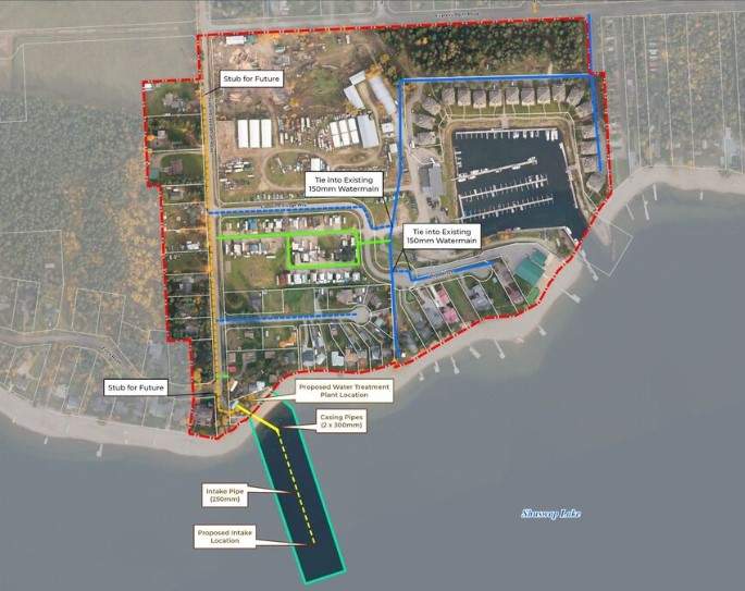 A Shuswap water system is being built.