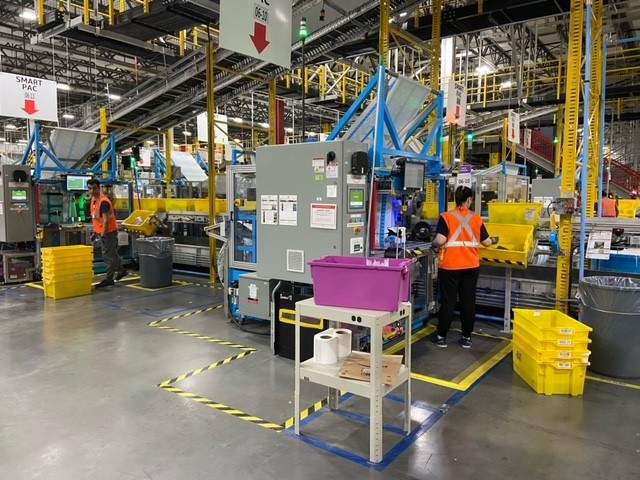 Amazon YEG2 fulfilment centre in Acheson, Alta., on Dec. 19, 2023.