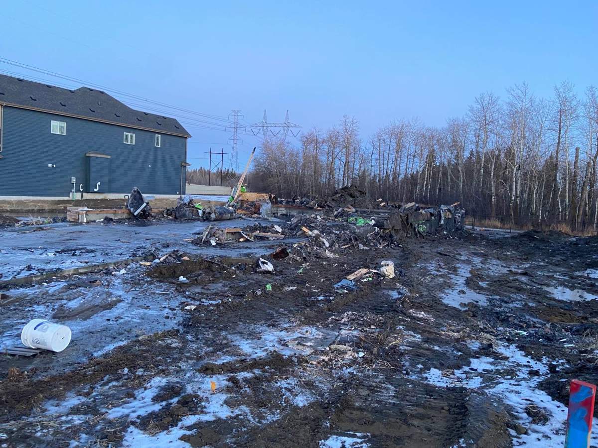 Edmonton Fire Rescue Services received reports of two separate structure fires along Esaiw Place NW at 2:11 a.m. Friday, Dec. 29, 2023.