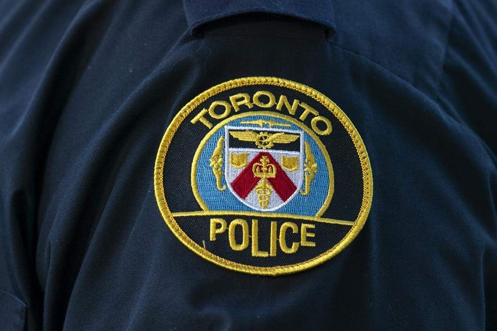A Toronto Police Service logo patch is shown in Toronto, on Tuesday, Sept. 5, 2023. THE CANADIAN PRESS/Spencer Colby.