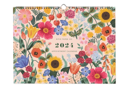 Appointment calendar with flower cover