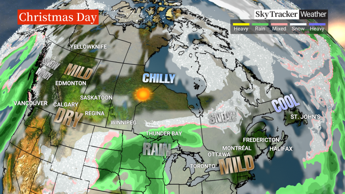 Christmas Day forecast