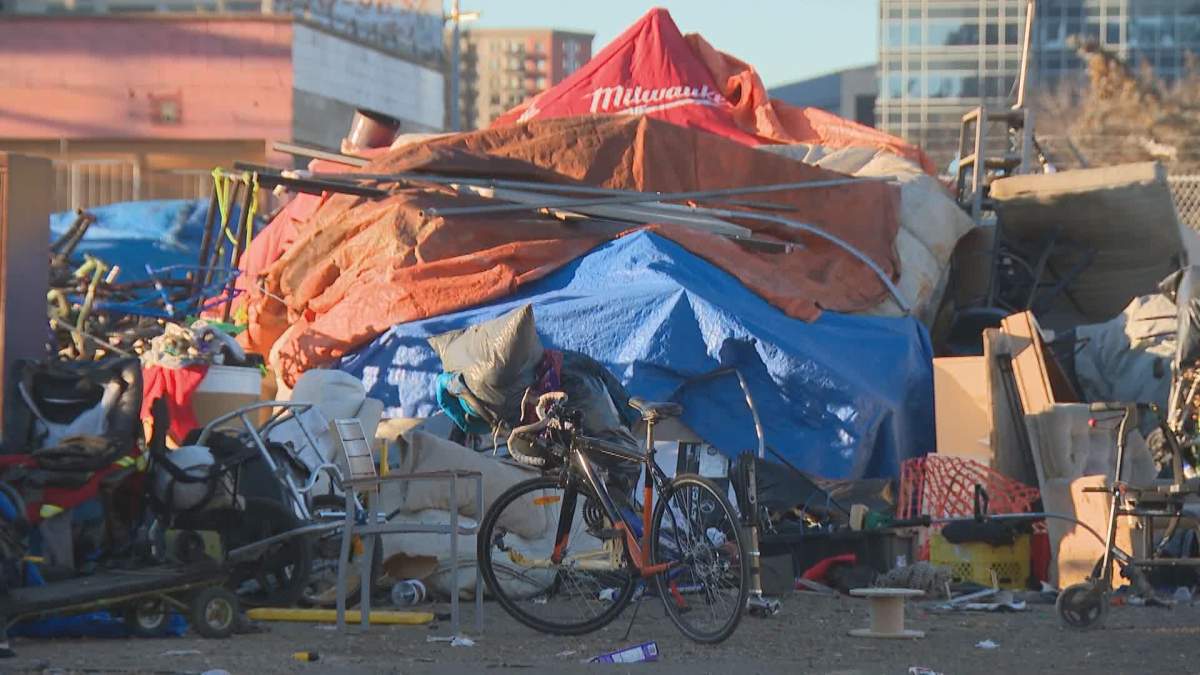 Edmonton homeless encampment