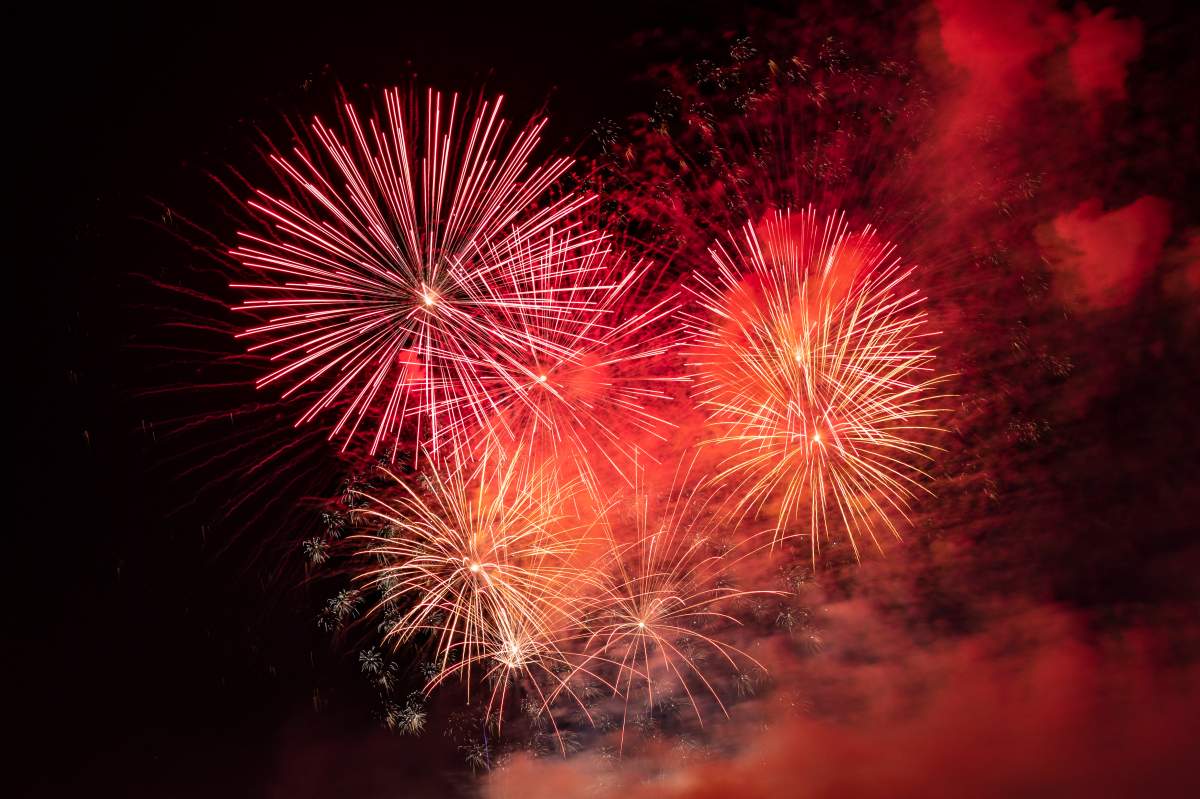 Organizers of the New Year's Eve fireworks show claims some people were going near the fireworks area.