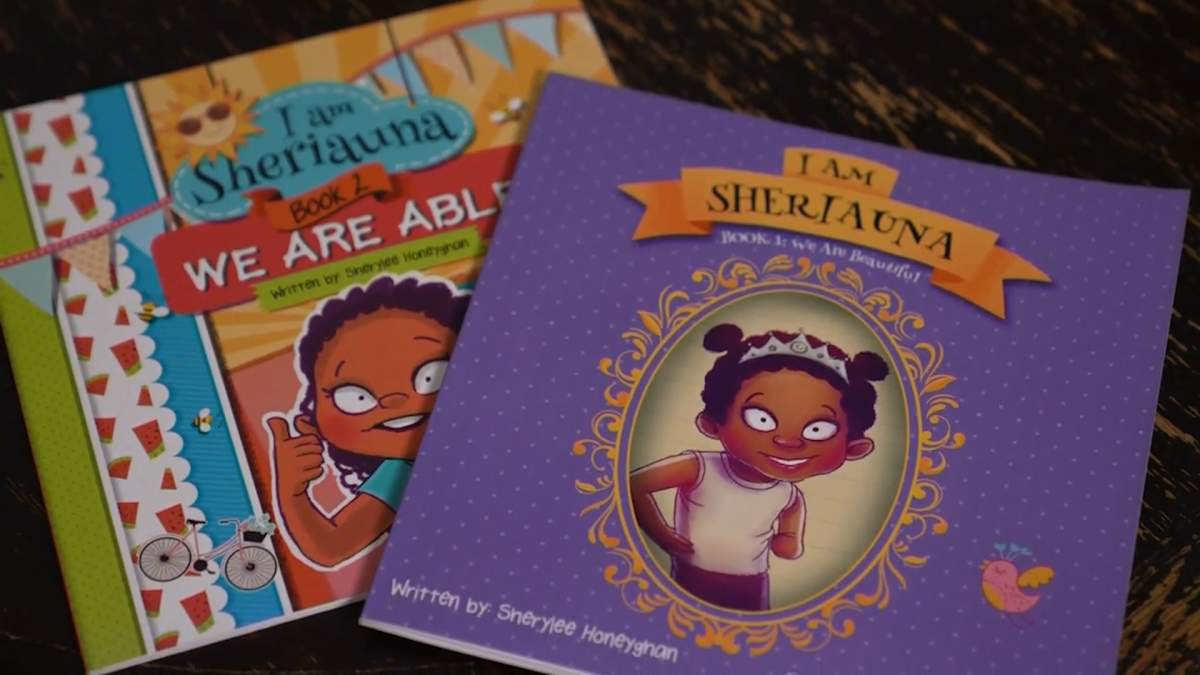 Books from the ‘I Am Sheriauna’ series, penned by Sherylee