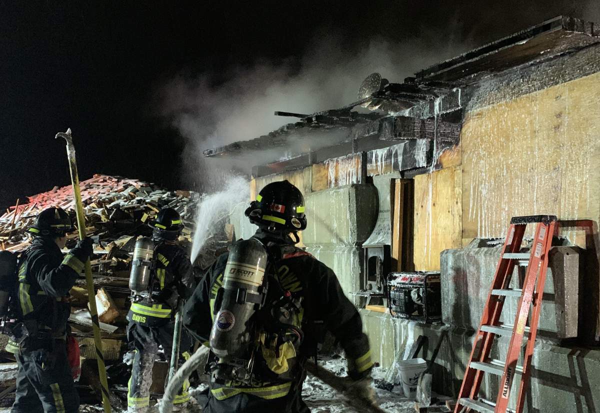 West Kelowna Fire Rescue was called to the 2000 block of Bartley Road just before 6 p.m. on reports of a structure fire.