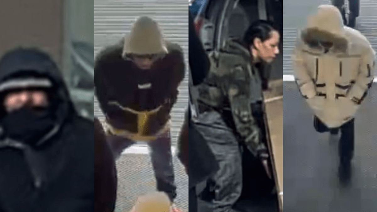 Images of the suspects wanted in Toronto store robbery on Dec 6, 2023.