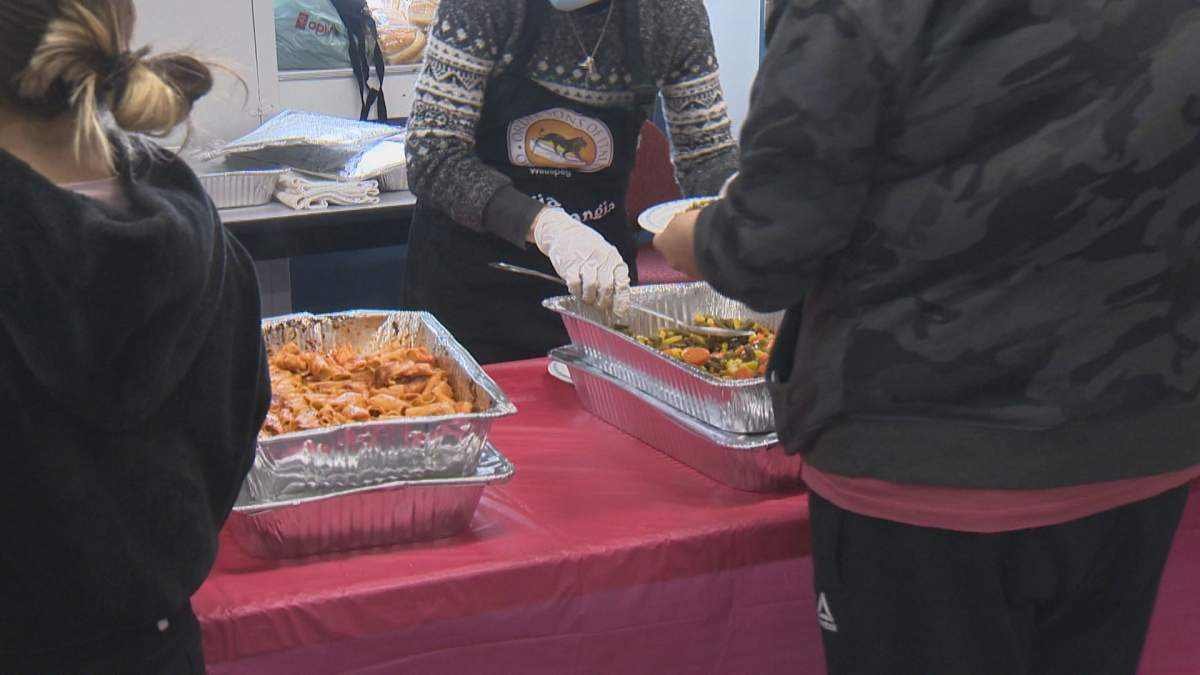 The Christmas Eve dinner at Winnipeg's Rossbrook House was put on by volunteers from the Order Sons and Daughters of Italy, a fraternal organization.