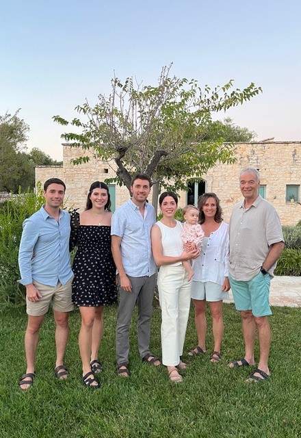 Ralph Pichler with his family.