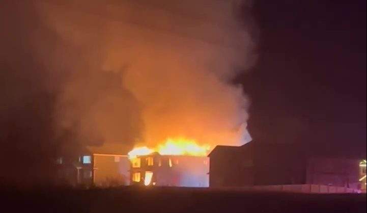 Edmonton Fire Rescue Services received reports of two separate structure fires along Esaiw Place NW at 2:11 a.m. Friday, Dec. 29, 2023.