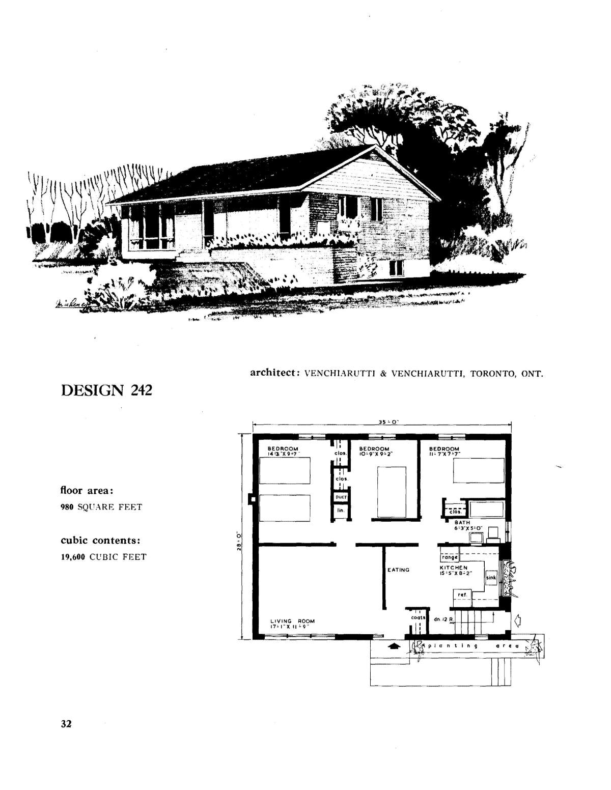 Most designs ranged between 700 and 1,000 square feet, with the majority of designs being between 800-900 square feet.