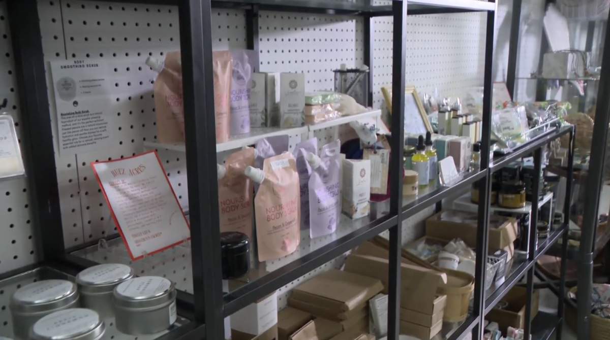 Local artisan products stocked at the UGM's New Westminster Found Boutique. 
