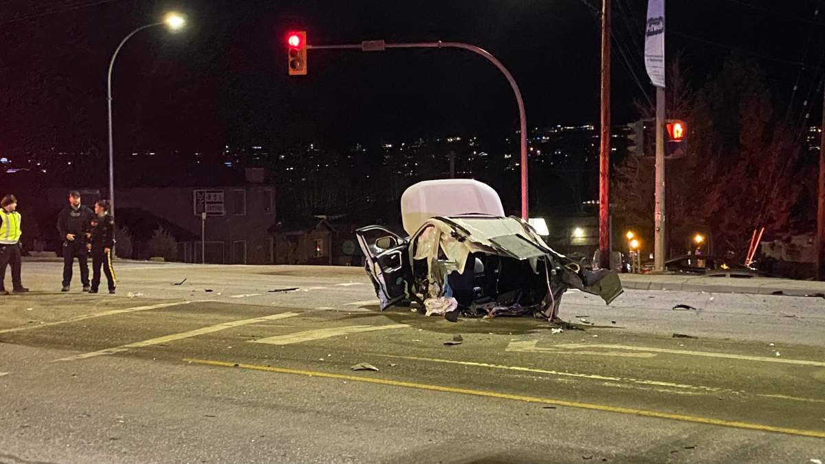 Thursday evening's crash in Lake Country