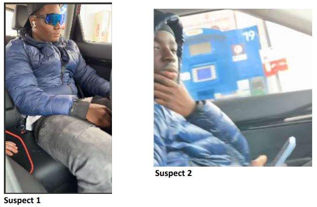 Two men wanted by Woodstock police.