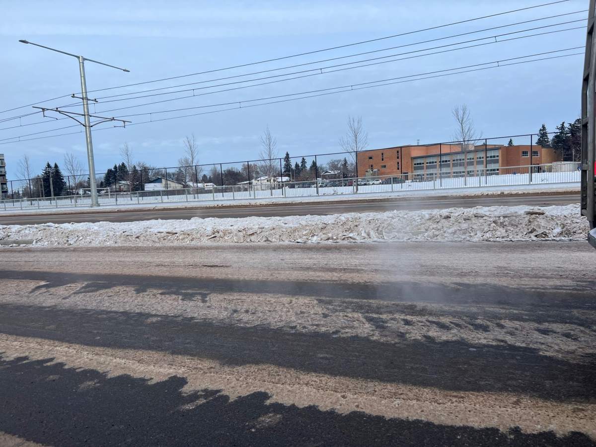 Edmonton icy streets