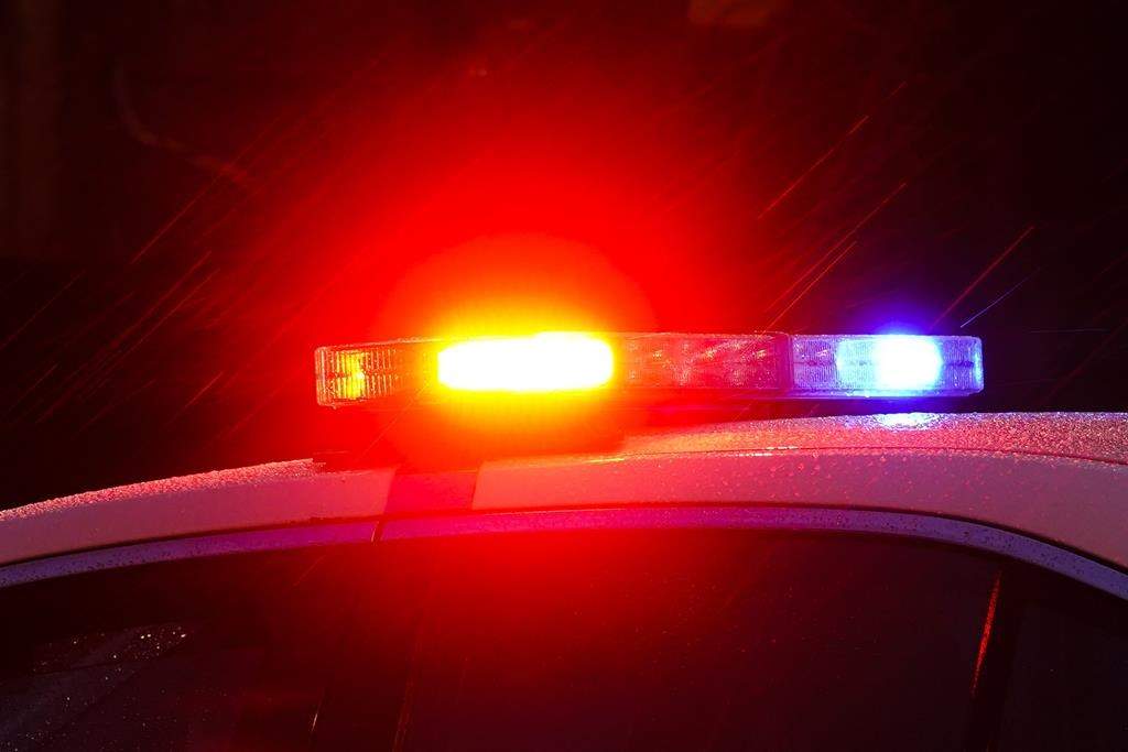File photo of police lights.