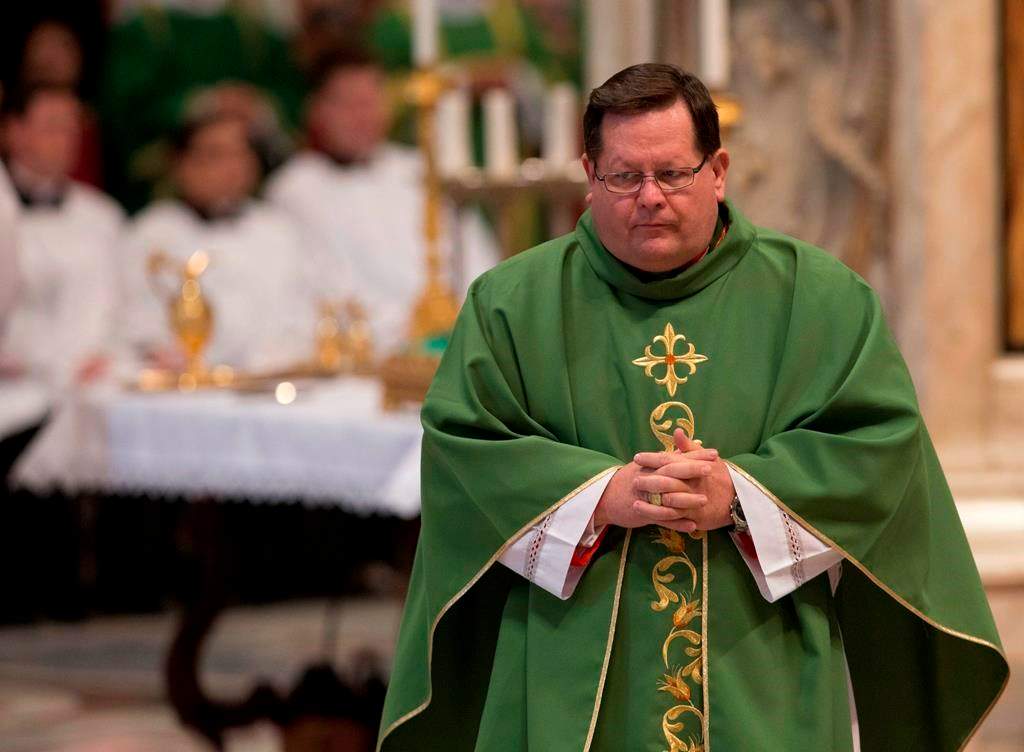 Quebec Cardinal Gérald Lacroix is facing allegations of sexual assault in court documents filed as part of a lawsuit against the Archdiocese of Quebec. Lacroix attends a mass in the St. Peter's Basilica at the Vatican, Sunday, Feb. 23, 2014. THE CANADIAN PRESS/AP-Alessandra Tarantino.