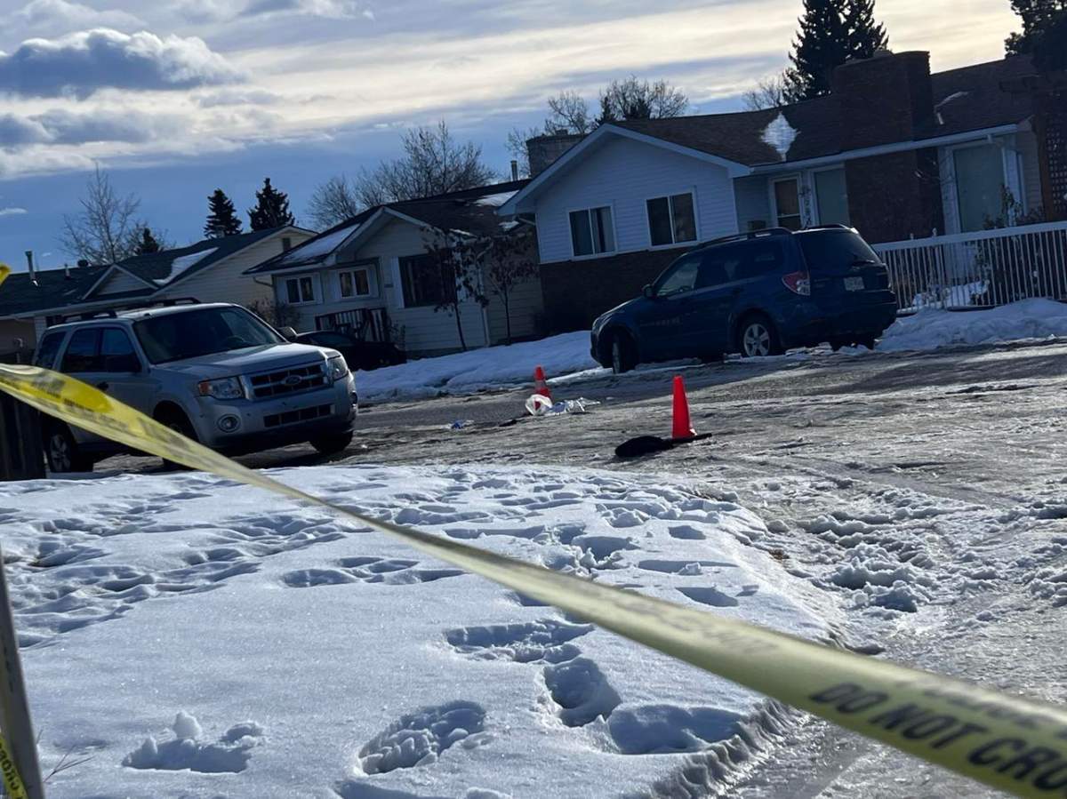 Scene of a hit and run that sent a 17-year-old girl to hospital in life threatening condition.
