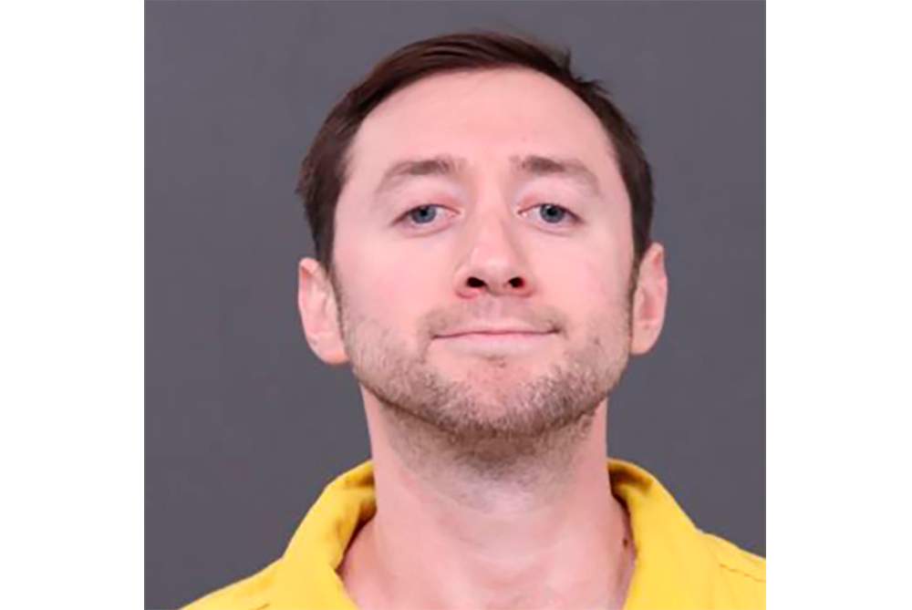 This photo provided by Bucks County District Attorney’s Office shows Justin Mohn, 32. Mohn, is accused of beheading his father in suburban Philadelphia and posting a gruesome video on social media that shows him holding up the severed head has been charged with first-degree murder and abusing a corpse, authorities said Wednesday, Jan. 31, 2024.