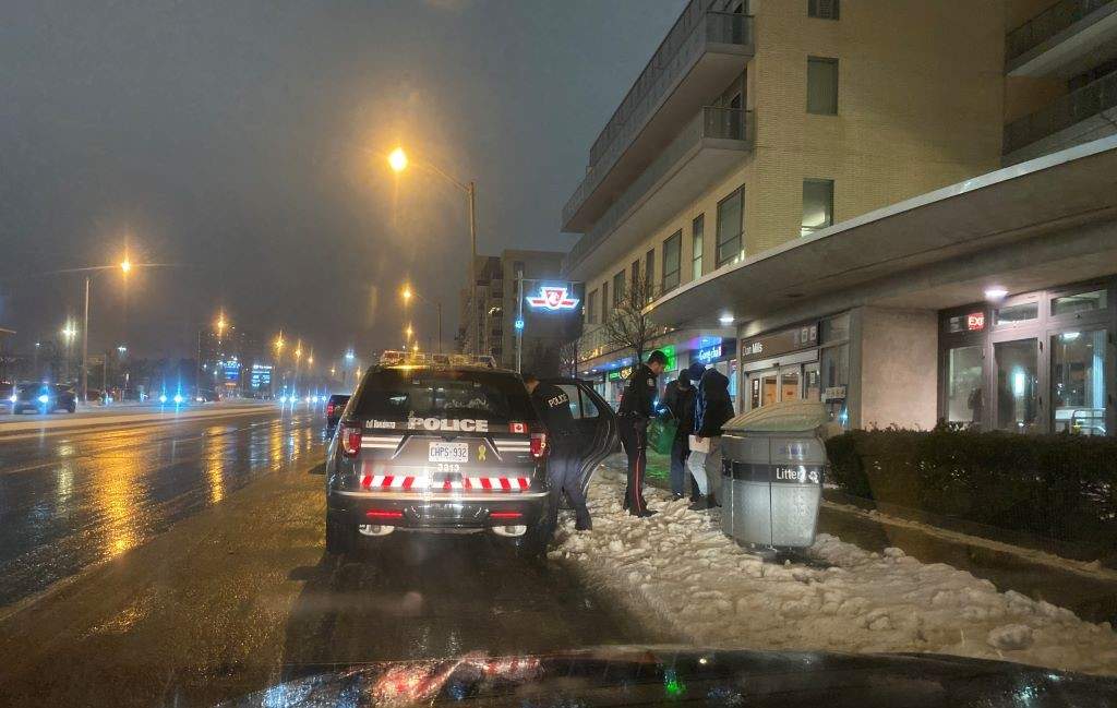 Toronto police are on scene after receiving reports of a person with a gun near Don Mills Subway Station Tuesday evening.