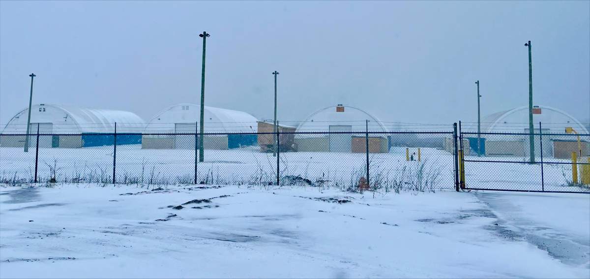 Selwyn Township says these buildings on the property of Electric City Sports were being used for activities “not permitted in accordance with planning approvals and building code requirements.” The facility was using them for pickleball, tennis and soccer training.
