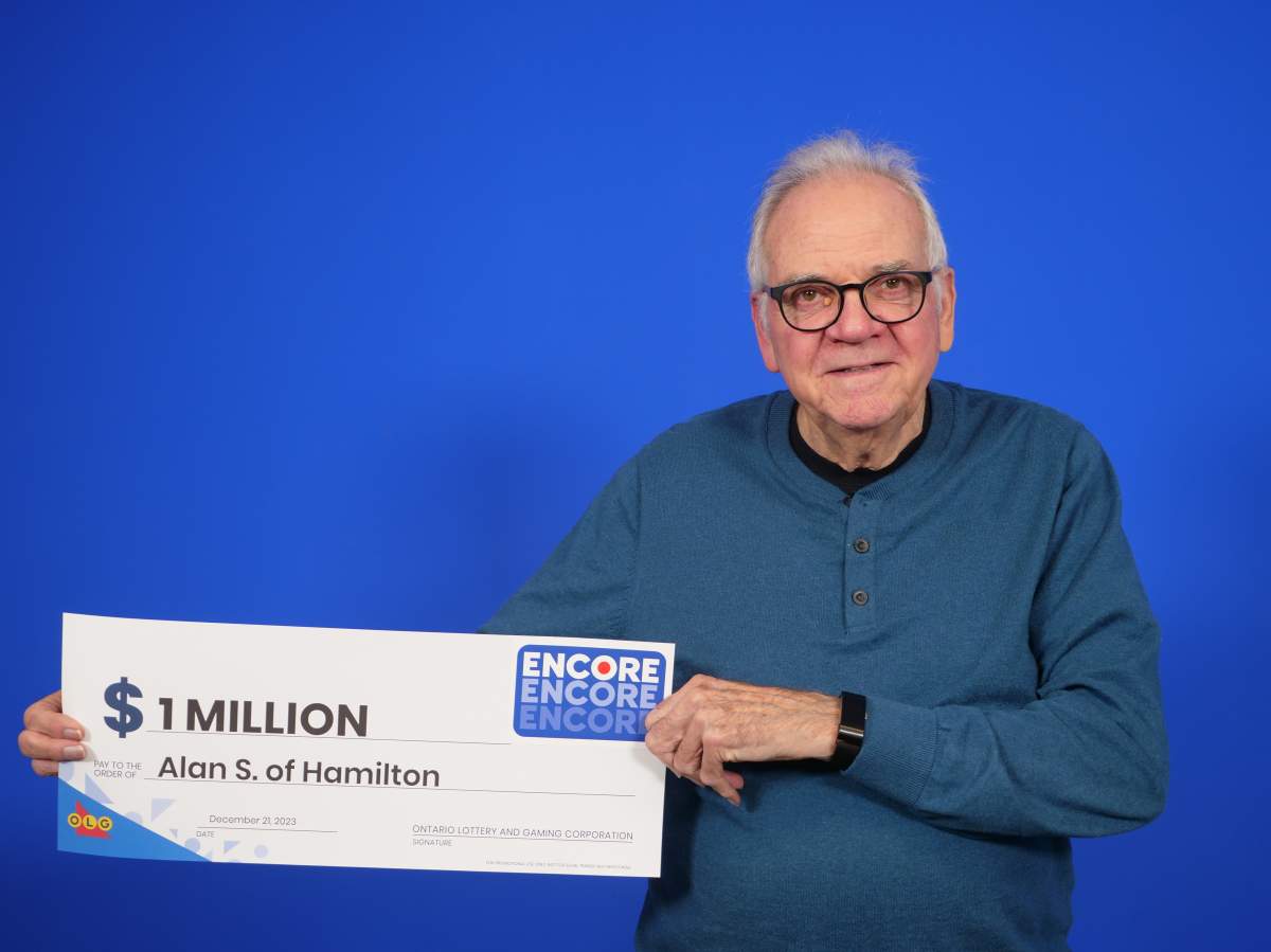 Alan Slote of Hamilton says his million-dollar lotto pickup is his “first big win.”
