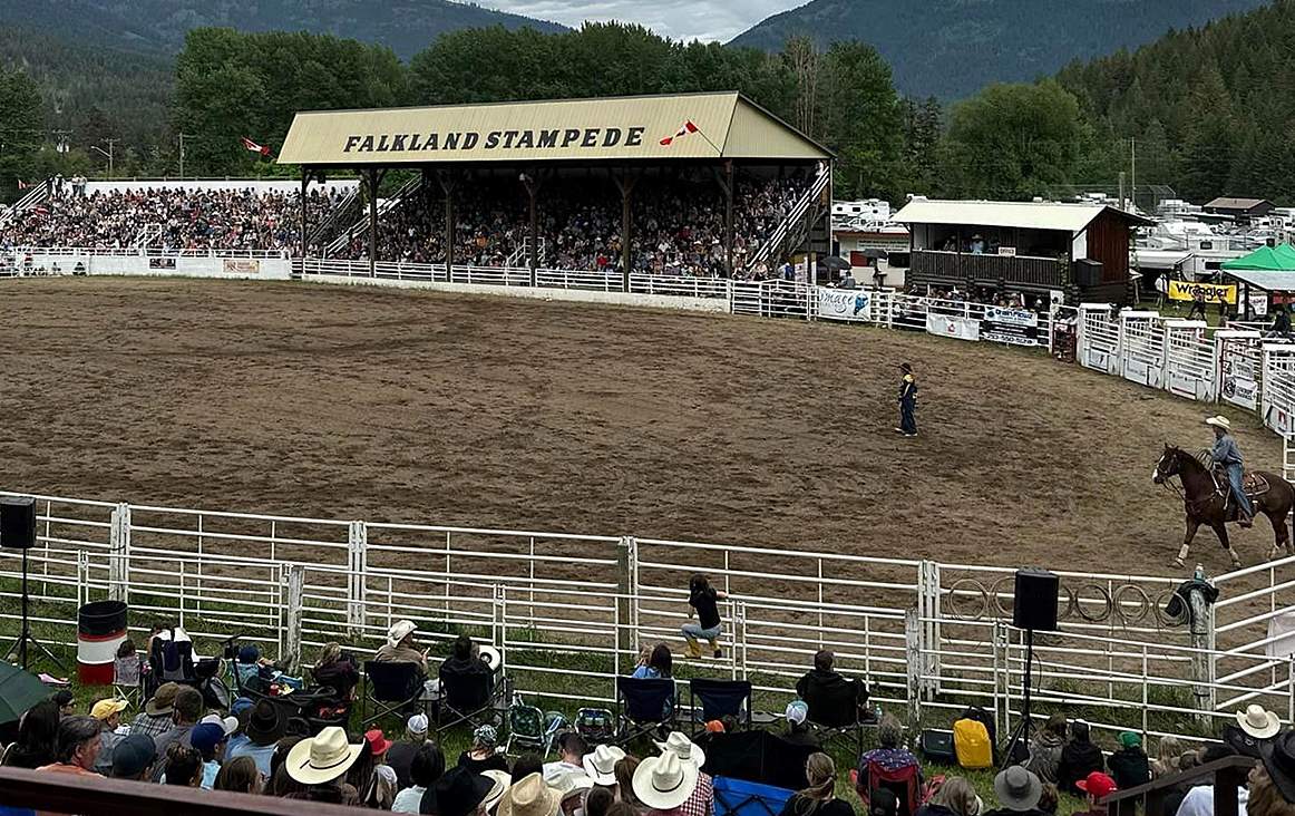 File photo of the Falkland Stampede Grounds in Falkland, B.C.