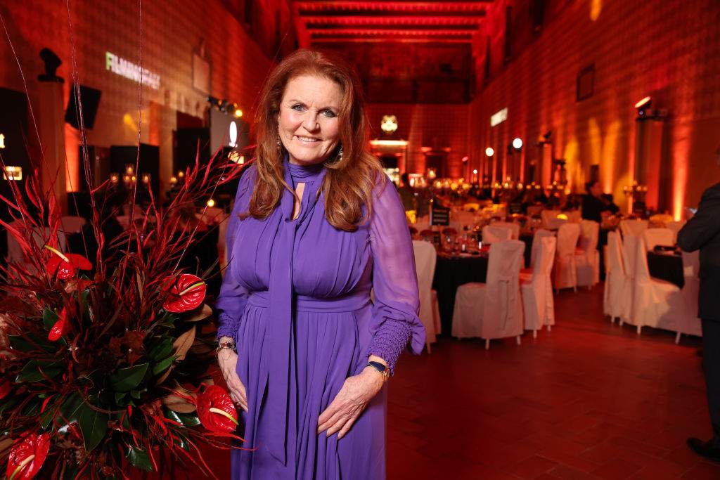 Sarah Ferguson attends the Red Cross Charity Event on November 09, 2023 in Rome, Italy.