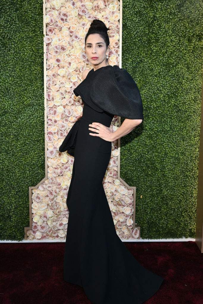 Sarah Silverman at the 81st Golden Globe Awards held at the Beverly Hilton Hotel on January 7, 2024 in Beverly Hills, California.