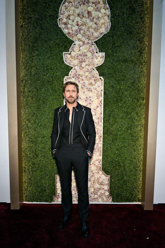 Ryan Gosling at the 81st Golden Globe Awards held at the Beverly Hilton Hotel on January 7, 2024 in Beverly Hills, California.