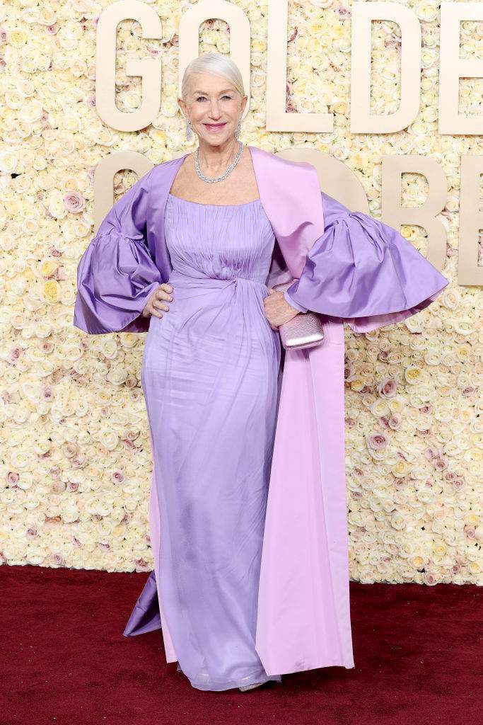 Helen Mirren attends the 81st Annual Golden Globe Awards at The Beverly Hilton on January 07, 2024 in Beverly Hills, California.