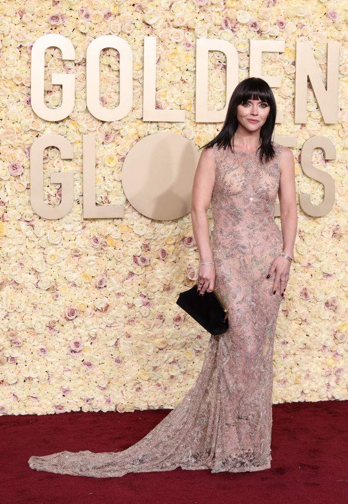 Christina Ricci attends the 81st Annual Golden Globe Awards at The Beverly Hilton on January 07, 2024 in Beverly Hills, California.