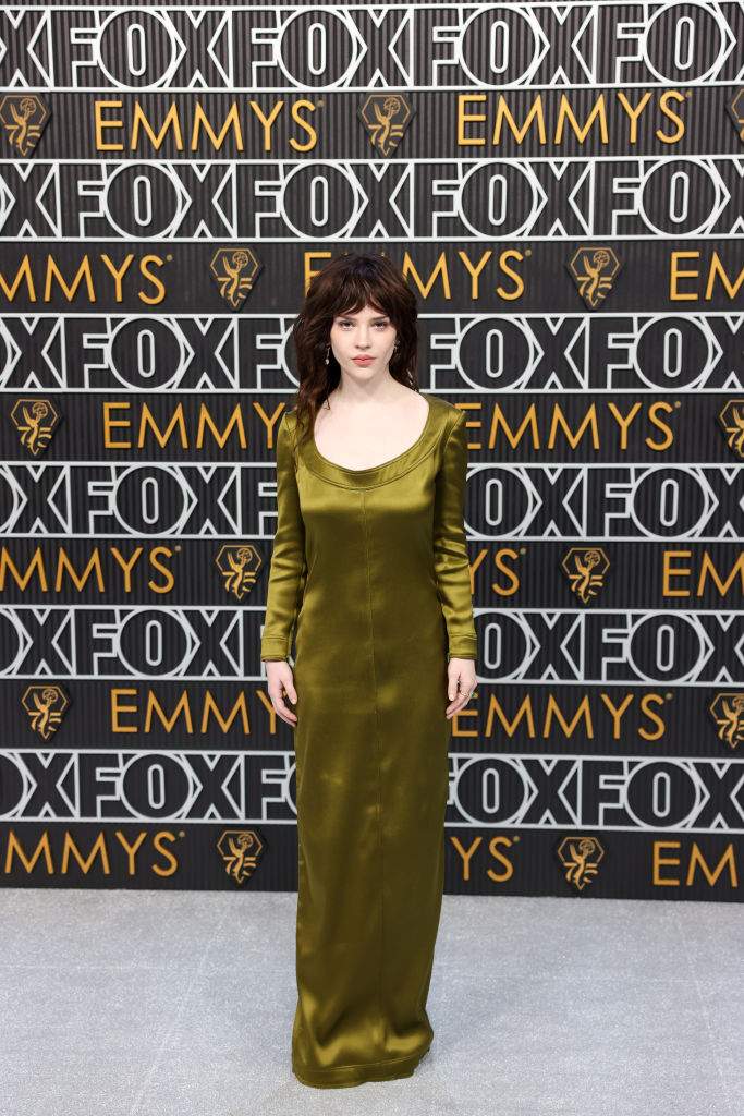 Sophie Thatcher arriving at the 75th Primetime Emmy Awards at the Peacock Theater in Los Angeles, CA, Monday, Jan. 15, 2024.