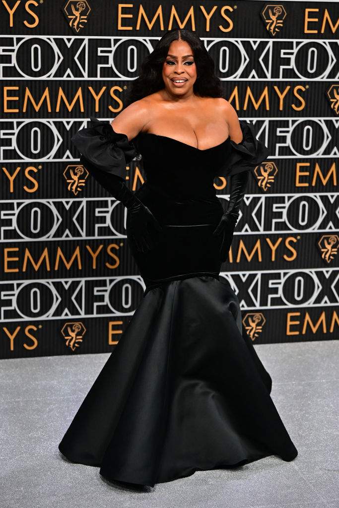 Niecy Nash arrives for the 75th Emmy Awards at the Peacock Theatre at L.A. Live in Los Angeles on January 15, 2024.