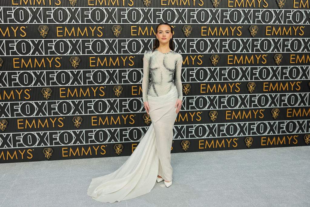 Emma Brooks McAllister attends the 75th Primetime Emmy Awards at Peacock Theater on January 15, 2024 in Los Angeles, California.