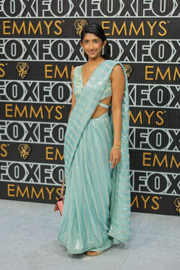 Pratima Mani attends the 75th Primetime Emmy Awards at Peacock Theater on January 15, 2024 in Los Angeles, California.